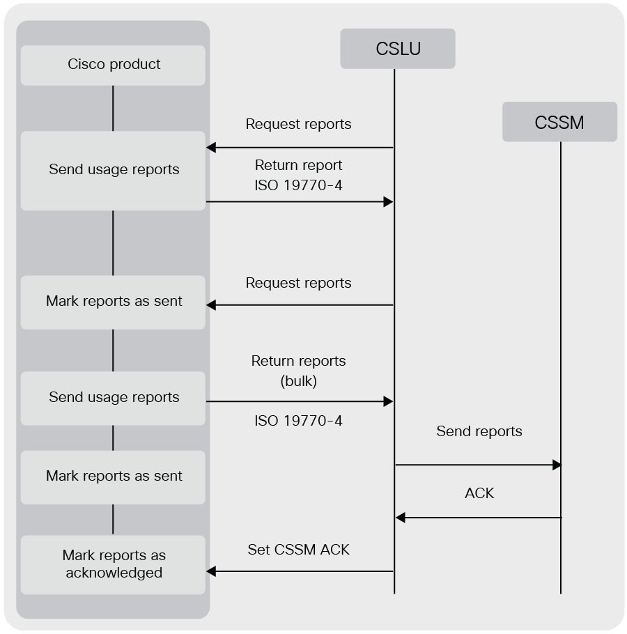 CSLU retrieving usage reports