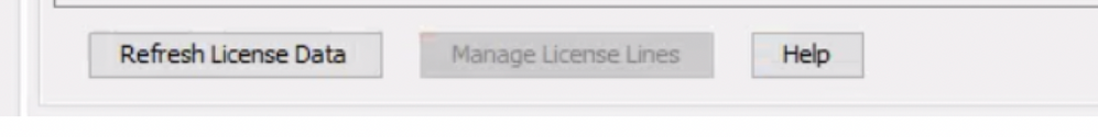Manage License Lines button in Feature Licenses