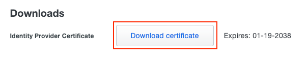 Duo Download IdP Certificate