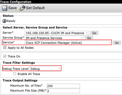 Cisco XCP Connection Manager