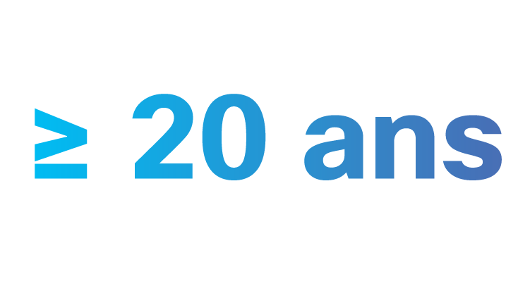 Plus de 20 ans