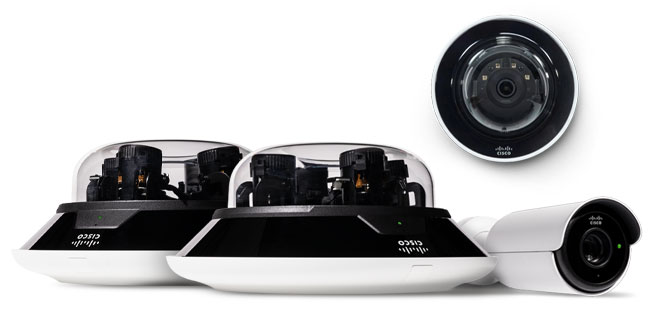 Collection of Meraki MV smart security cameras