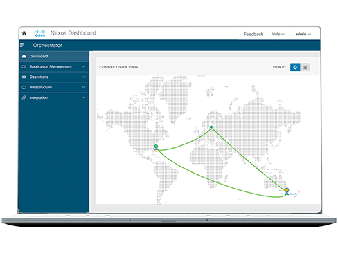 Nexus Dashboard Orchestrator interface